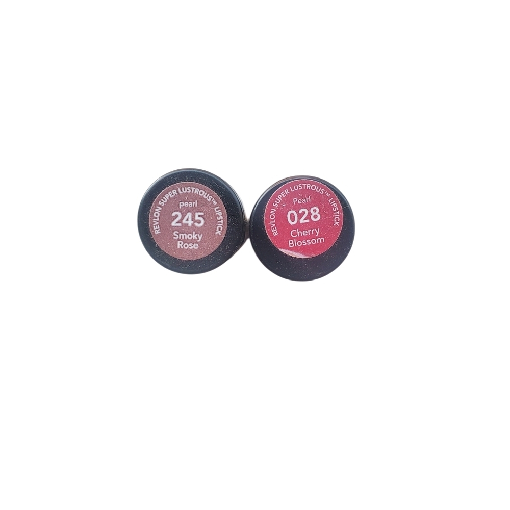 Revlon Pearl Lipstick Duo Smoky Rose & Cherry Blossom
